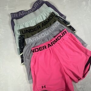 Lot Of 5 Under Armour Athletic Loose Fit Heat Gear Shorts Bundle‎ - All Size XS
